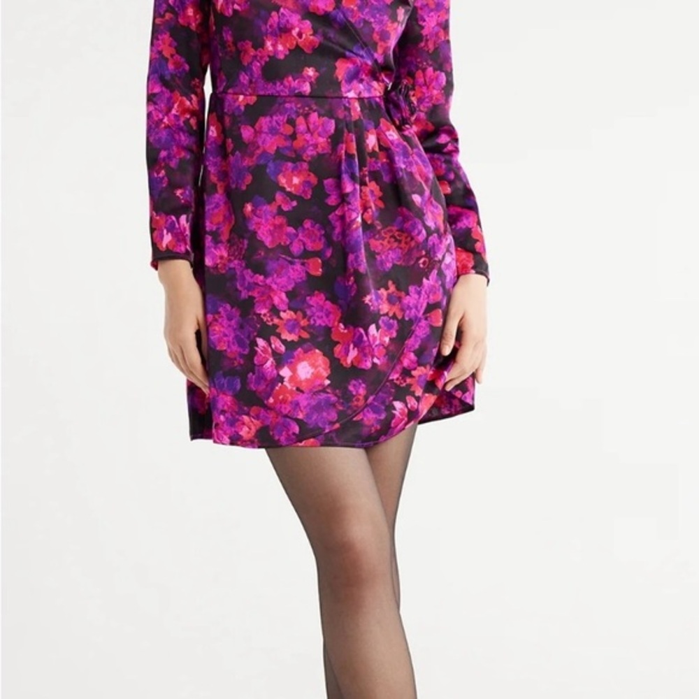 Vibrant Floral Long Sleeve Dress